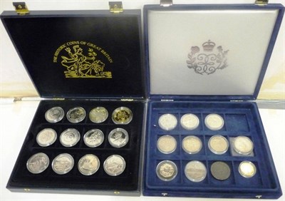 Lot 164 - 24 x Commonwealth and Channel Islands £5 Coins and Commemorative Crowns, (Guernsey, Jersey,...