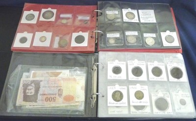 Lot 177 - Collection in 2 Albums of 240+ Foreign Coins, 18th to 20th century (mostly 19th century),...