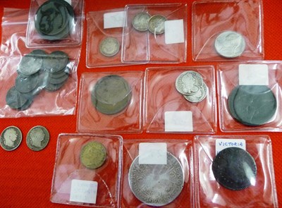 Lot 195 - Miscellaneous Lot, including: Charles II crown 1668 mount removed from obv. very worn,...