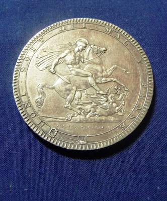 Lot 240 - Crown 1818 LIX, trivial marks, good edge, lightly toned with much underlying lustre, EF