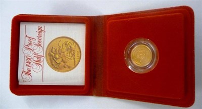 Lot 254 - Proof Half Sovereign 1980, with certificate, in wallet of issue FDC