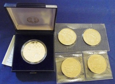 Lot 310 - Greece Silver Proof Commemorative 500 Drachmae 1988, "28th Chess Olympics", low mintage (3000),...