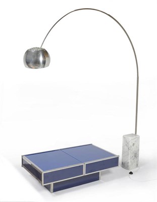 Lot 1767 - A Marble and Aluminium Adjustable Floor Light, by Archille and Pier Castiglioni for Flos,...