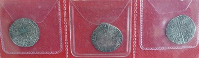 Lot 38 - Henry VII 3 x Facing Bust Groats: 1 - MM escallop (S2198A), good portrait and full, clear...