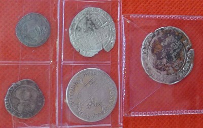 Lot 40 - Henry VIII Facing Bust Groat, York Mint, edge chip between 9 and 11 o'clock, Fair to VG; Edward...