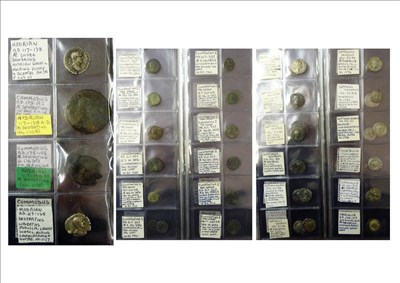 Lot 44 - A Large Collection of 730+ Roman Coins in 5 x Deluxe Albums, including: Roman Republic silver...