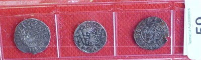 Lot 59 - Scotland: 3 x Silver Pennies: William I ("The Lion") and 2 x Alexander III, one with pellets in two