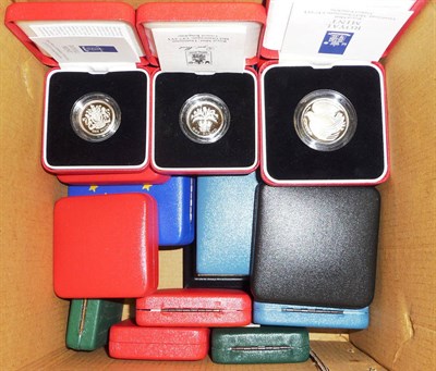 Lot 108 - A Collection of Royal Mint Silver Proof PIEDFORTS, comprising: 4 x £2 - 1994, 1995 "50th...