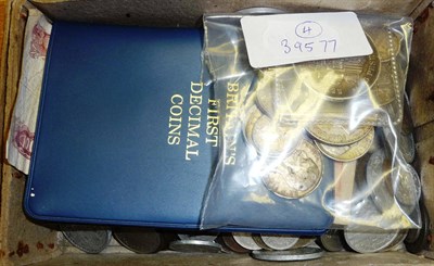 Lot 129 - 300+ Mixed Foreign Coins, of which 21 x silver (total gross silver weight 160g), including...