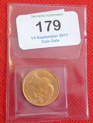 Lot 179 - Sovereign 1853, shieldback, minor contact marks, GVF