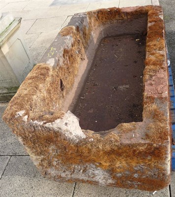 Lot 2011 - A Late 17th/Early 18th Century Large Rectangular Trough, 160cm by 73.5cm by 51cm