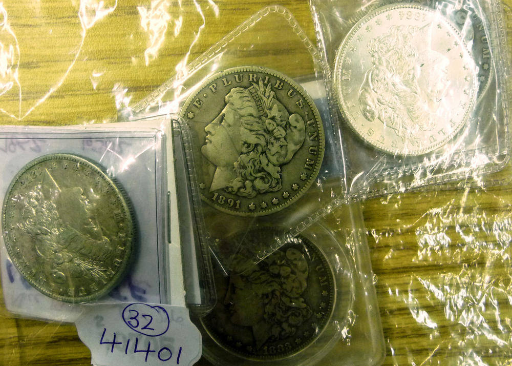 Lot 249 - USA: 9 x Silver Dollars, all Carson City Mint: 1878cc VF, 1879cc Fine, 1880cc VG, 1882cc EF, 1883cc