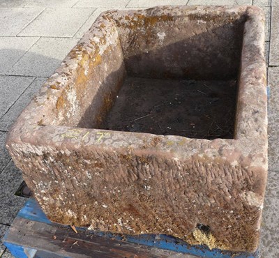 Lot 2020 - A Large Rectangular Trough, 122cm by 81cm by 51cm