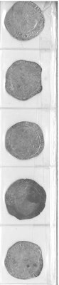 Lot 5 - Charles I: 5 x Shillings, MM triangle in circle, bell, tun harp & star, busts VG to GFine, revs...