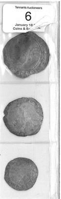 Lot 6 - Charles I: Halfcrown, MM tun, irregular flan, uneven toning but good detail both sides,...