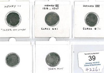 Lot 39 - Henry III: 3 x Short Cross Pennies, London Mint, Ilger on Lvnde, London Mint Walter on Lv and...