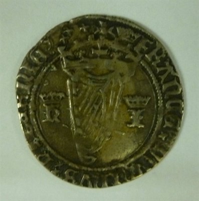 Lot 55 - Ireland: Henry VlII 'Harp' Groat, 1st issue, MM crown; obv. crowned arms, rev. crowned harp...