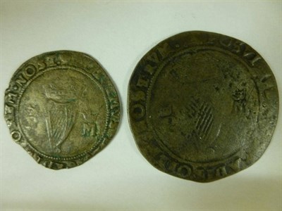 Lot 56 - Ireland: Philip and Mary Base Silver Shilling 1555, MM portcullis, rare, Fair to VG and groat...