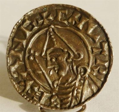 Lot 70 - Cnut Silver Penny, Pointed Helmet type, Exeter Mint, Sepine on Excest, very slightly creased across