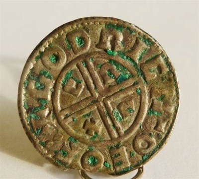 Lot 71 - Aethelred II Silver Penny, Crux type, rev. voided short cross with C.R.V.X in angles, York...