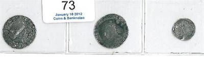 Lot 73 - Henry VIII Profile Bust Groat, MM lis, Laker bust D, gash across bust AVF; Elizabeth I Sixpence...