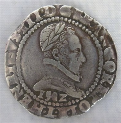 Lot 77 - France: Henry III Hammered Silver Franc 1582 GFine