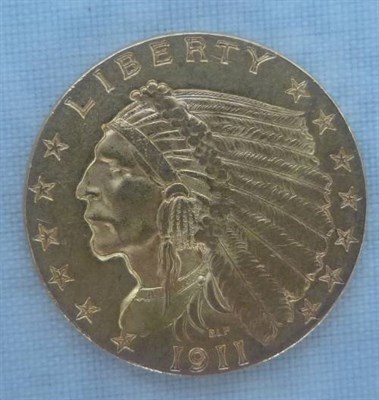 Lot 98 - USA Gold 2½ Dollars 1911 'Indian Head', AEF