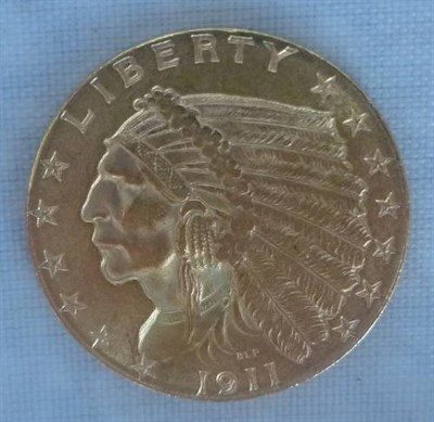 Lot 99 - USA Gold 2½ Dollars 1911 'Indian Head', EF