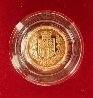 Lot 159 - Proof Half Sovereign 2002, with certificate for 2001, in CofI, FDC