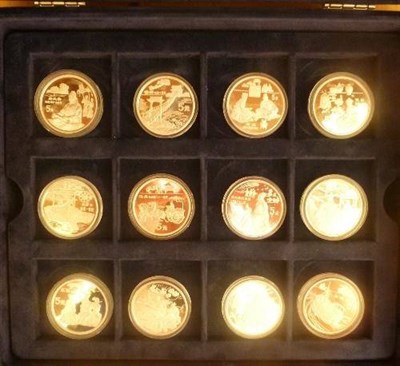 Lot 165 - China: Collection of 39 x Official Silver Proof Commemorative Coins "5000 Years of China"...