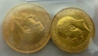 Lot 200 - Sovereign 1913, minor surface marks/edge imperfections VF; and Half Sovereign 1913, minor marks VF