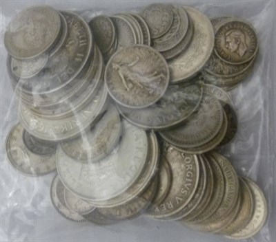 Lot 204 - An Accumulation of 75 x Mixed Foreign Silver Coins, with a total gross weight of 490g,...