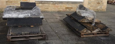 Lot 2044 - A 70ft Run of Early 19th Century Yorkshire Wall Coping