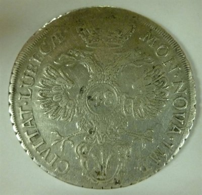 Lot 269 - Lubeck (German States), Silver Thaler of 48 Schilling 1752 JJJ, normal '48' (KM168.3), weakly...