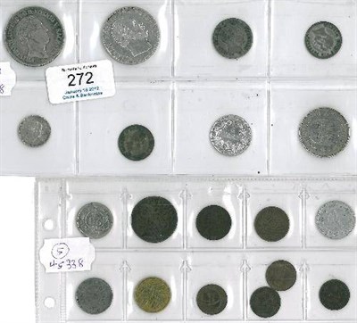 Lot 272 - Germany and German States, 8 x 19th and 20th Century Silver Coins comprising: Saxony thaler...