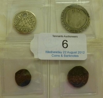 Lot 6 - Ireland, 3 x Hammered Coins:  Edward I penny, Waterford mint; obv. holed at top left corner of...