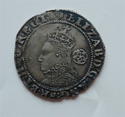 Lot 7 - Elizabeth I Sixpence 1593 6th issue MM tun, bust 6C, minor contact marks otherwise bold legends and