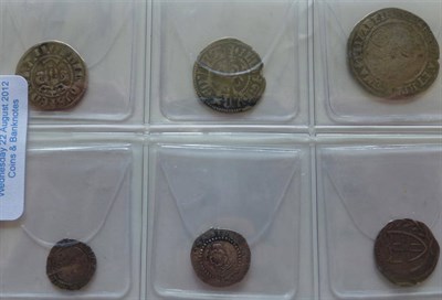 Lot 9 - 6 x English Hammered Silver Coins: Edward I, 2 x pennies Lincoln and Canterbury mints,...