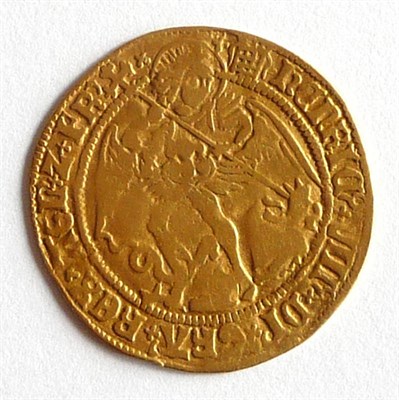 Lot 28 - Henry VIII Gold Angel, 1st coinage, MM portcullis crowned, h and rose on rev; full, round flan with