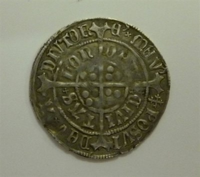 Lot 29 - Henry VII Facing Bust Groat,  London Mint, MM cross crosslet, wide single arch crown, double-barred