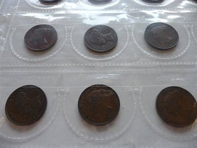 Lot 50 - A Collection of English 19th century Bronze Coins comprising:  8 x Pennies: 1806, 1807, 1848...