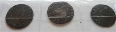 Lot 53 - French States, 3 x Double Tournois: Lorraine, Principality of Phalsbourg-Lixheim, 163(4) obv....