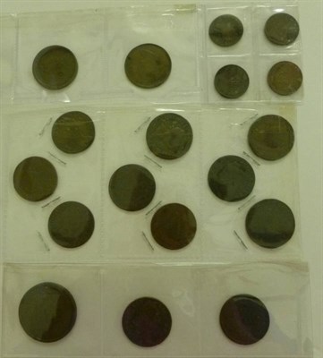 Lot 63 - Ireland, 5 x 18th century Halfpennies: 1742, 1769, 1775, 1782(x), 5 x Halfpenny Forgeries dated...