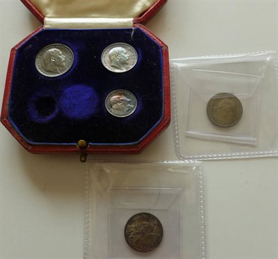 Lot 65 - Edward VII, Part  Maundy Set 1903, 4d,  3d and 2d in original octagonal dated case and William IV 2