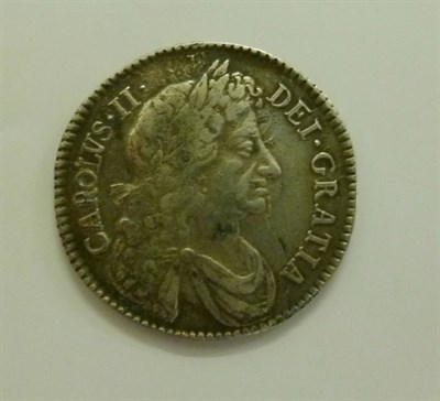 Lot 167 - Charles II Halfcrown 1679 T.PRIMO, contact marks, obv. pitted surfaces in parts and streaks of...