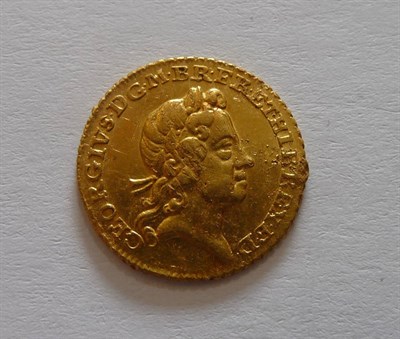 Lot 198 - George I Quarter Guinea 1718, bust type with line down the king's forehead parallel to profile...