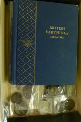 Lot 204 - Miscellaneous Lot including: a Whitman album containing a complete set of farthings 1902-1956...