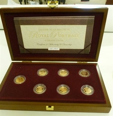 Lot 215 - RM 'Royal Portrait' Gold Collection comprising: 4 x sovereigns 1968, 1979, 1988 and 2003 and 3...