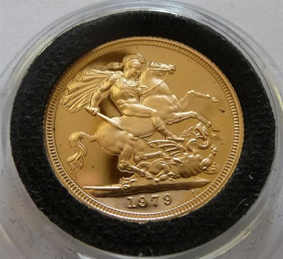 Lot 225 - Proof Sovereign 1979, in wallet of issue, FDC