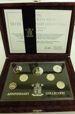 Lot 228 - RM 25th Anniversary of Decimal Currency Silver Collection 1996  comprising  £1, 50p, 20p,...